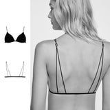 Sexy Triangle Cup Front Buckle Wireless bras