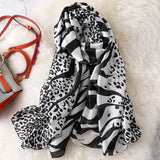 Fashion Warm Leopard Silk Scarf Shawl Wrap for Women Ladies Girls 90x180