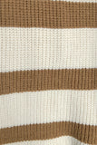 Women's Stripe Sweater Shorts Suit Set