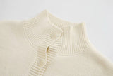 Combinaison confortable en tricot à simple boutonnage