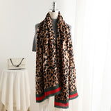 Mode Leapord chaud coton écharpe châle Wrap pour femmes dames filles 90 x 180