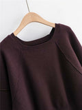Black Splicing Oversize Sweatshirts Bodycon Skirt Midi Dresses Two Pieces