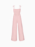 Suspenders Tube Top  Lace-up Jumpsuits Loose Pants