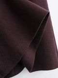 Empalme negro Sudaderas de gran tamaño Falda ajustada Vestidos a media pierna Dos piezas