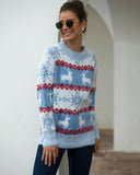 Christmas Snowflake Long Sleeve Sweater