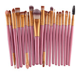 20pcs/Set Makeup Brushes Eyeshadow Eyeliner Kit Eyelash Brush
