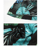 Bohemian Floral Printed Jumpsuit Plant Leaf Print Boho Romper