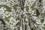 Maxi vestidos florales con abertura con cuello en V y manga murciélago