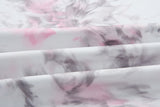 Conjunto floral de dos piezas Camiseta de algodón Pantalones cortos con cordones Ropa de estar en casa