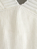 Knitted Sleeveless V-neck Long Vest Pullover Sweaters
