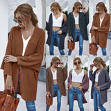 Casual Knit Batwing Sleeve Comfy Cardigans Outerwear