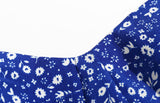 Suspenders Backless Slit Leg Floral Midi Dresses