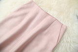 Suede Velvet Splicing Net Yarn Elastic Waist Tops Bodycon Split Skirt Two-piece Set