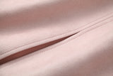 Conjunto de dos piezas de falda dividida ceñida al cuerpo con cintura elástica de hilo de red de empalme de terciopelo de gamuza