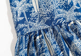 V-neck Slit Floral Printed Midi Dress