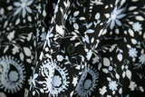 Pile Collar Floral Printed Maxi Dress