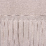 Pull plissé en tricot à volants et col haut Mini-robes