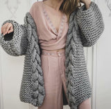 Women‘s Tassel Knitted Coat