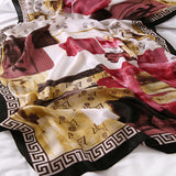 Elegant Fashion Rosette Bow-knot Cotton Scarf Shawl Wrap for Women Ladies Girls 90x180