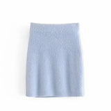 Vest Cardigans Sweaters Short Skirts Mini Dresses Three-piece Suit