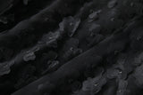 Épissage de fleurs noires élégantes perles Tops jupes ensemble deux pièces