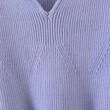 Blusas de punto con cuello en forma de corazón Suéteres vintage Blusas