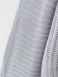 Splicing Hollow-out Lantern Sleeve Knit Sweater