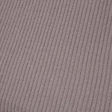 Mini vestido de punto de suéter de color de contraste de manga farol de cuello alto