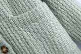 Cardigans oversize en tricot à boutonnage simple et col en V