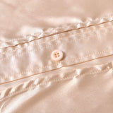 Camisas de seda de botonadura sencilla con cuello de pila vintage Blusas