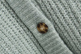 Cardigans oversize en tricot à boutonnage simple et col en V