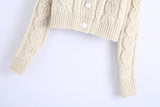 Thick Fur Pile Fleece Collar Knit Splicing Single-breasted Outerwear