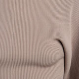 Suéteres de manga farol de punto de cuello alto