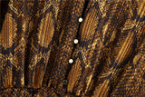 Animal Pattern Ruffled Flounces Pleated Mini Dress