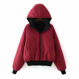 Cotton Hooded Reversible Outerwear