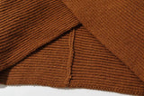 Chandails en tricot vintage à col en V et manches chauve-souris