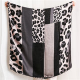 Châle foulard imprimé léopard pour femmes dames filles