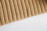 Pulls floraux à col haut et à boutonnage simple en tricot