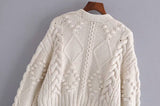 V-neck Knit Single-breasted Sweaters Cardigans Outerwear