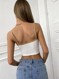 Strappy Strapless Shirts Crop Tops Camis Tank Tops