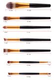 20pcs/Set Pinceles de maquillaje Eyeshadow Eyeliner Kit Eyelash Brush