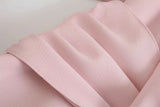 Blazer rosa con cuello en V Botonadura sencilla Mini vestidos
