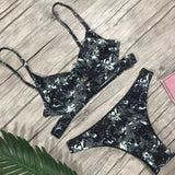 Traje de baño de playa de verano con estampado de bikini sexy