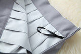 Elastic Waist Lace-up Irregular Skirt Blazers Suit Two-piece Set