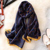 Bufanda de seda de moda para mujer, damas, niñas, 90 x 180