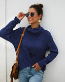 Women Turtleneck Long Sleeve Sweater