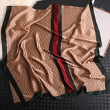 CC Vogue Stripe Silk Scarf for Women Scarves Women