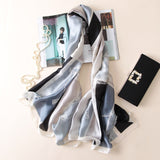 Vogue Silkly Scarf for Women Lightweight Floral Shawl Wraps Holiday Scarf Gift Scarves Women