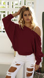 Women Casual Vogue Long Sleeve Loose O-Neck Sweater Tees T-Shirts