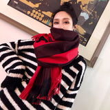 Bufanda gruesa de cachemira cálida para mujer, mujer, niña, 70 x 200
